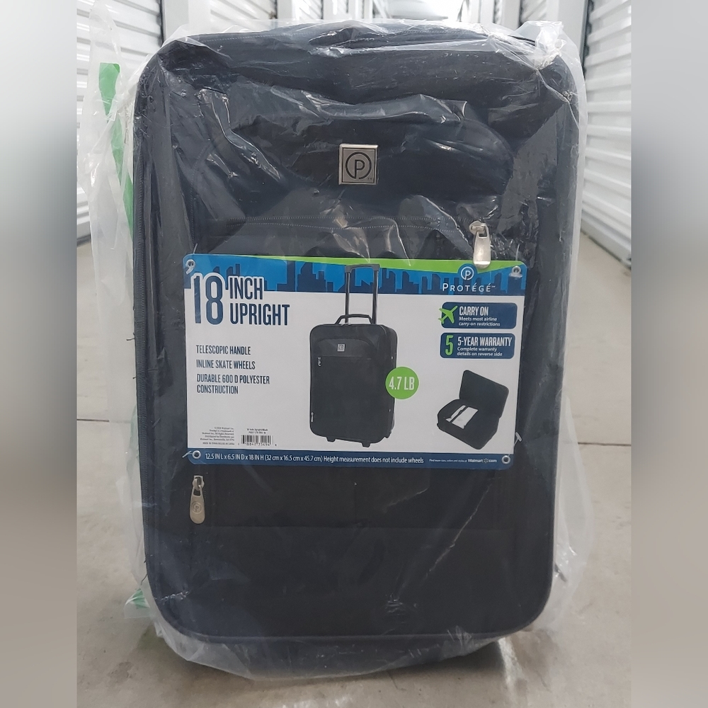 Protege PG97-170-030-16 18" Pilot Case Carry On Luggage - Black - Picture 2 of 3